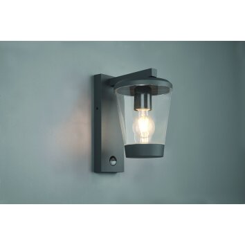 Trio-Leuchten CAVADO Wall Light anthracite, 1-light source, Motion sensor