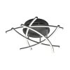 Fischer-Honsel CROSS TW Ceiling Light LED black, 5-light sources, Remote control