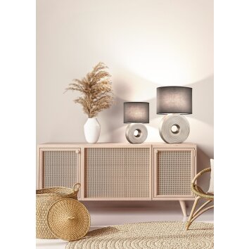 Fischer-Honsel EYE Table lamp silver, 1-light source