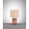Fischer-Honsel MALIK Table lamp Dark wood, 1-light source