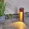 BYREMO path light Dark wood, black, 1-light source