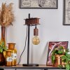 BARBENGO Table lamp rust-coloured, black, 1-light source
