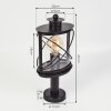 CHAMESOL pedestal light black, 1-light source