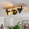 SVANFOLK Ceiling Light Light wood, black, 3-light sources