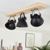 SVANFOLK Ceiling Light Light wood, black, 3-light sources