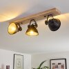 SVANFOLK Ceiling Light Light wood, black, 3-light sources
