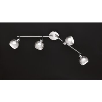 Wofi FARA ceiling light silver, 4-light sources