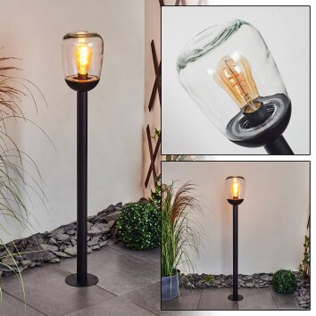 YSTHEIM path light black, 1-light source