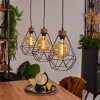 CAROBAL Pendant Light Ecru, black, 3-light sources