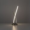 Leuchten-Direkt LOLASMART-SWING Table lamp LED brushed steel, 1-light source, Remote control, Colour changer