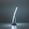 Leuchten-Direkt LOLASMART-SWING Table lamp LED brushed steel, 1-light source, Remote control, Colour changer