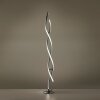 Leuchten-Direkt LOLASMART-SWING Floor Lamp LED brushed steel, 2-light sources, Remote control, Colour changer