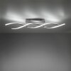 Leuchten-Direkt LOLASMART-SWING Ceiling Light LED brushed steel, 2-light sources, Remote control, Colour changer