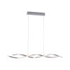 Leuchten-Direkt LOLASMART-SWING Pendant Light LED brushed steel, 2-light sources, Remote control, Colour changer