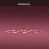 Leuchten-Direkt LOLASMART-SWING Pendant Light LED brushed steel, 2-light sources, Remote control, Colour changer
