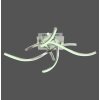 Leuchten-Direkt LOLASMART-SWING Ceiling Light LED brushed steel, 4-light sources, Remote control, Colour changer