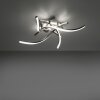 Leuchten-Direkt LOLASMART-SWING Ceiling Light LED brushed steel, 4-light sources, Remote control, Colour changer
