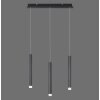 Leuchten-Direkt BRUNO Pendant Light LED black, 3-light sources
