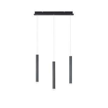 Leuchten-Direkt BRUNO Pendant Light LED black, 3-light sources