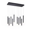 Leuchten-Direkt BRUNO Pendant Light LED black, 10-light sources