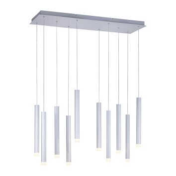 Leuchten-Direkt BRUNO Pendant Light LED aluminium, 10-light sources