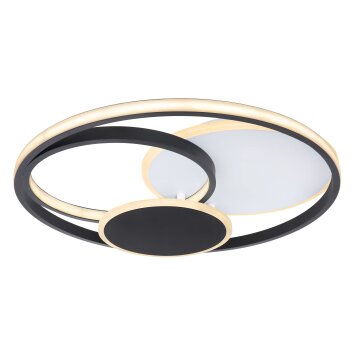 Globo JACK Ceiling Light LED black, white, 1-light source