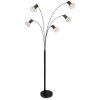 Globo PRISKA Floor Lamp black, 5-light sources