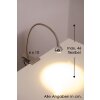 Globo SERPENT clamp-on light LED matt nickel, 1-light source