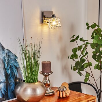 DESRUE Wall Light chrome, silver, 1-light source