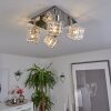 DESRUE Ceiling Light chrome, silver, 4-light sources
