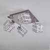 DESRUE Ceiling Light chrome, silver, 4-light sources