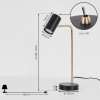 ZUOZ Table lamp brass, black, 1-light source