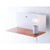 Luce-Design FLASH Wall Light Dark wood, white, 1-light source
