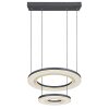 Globo BLASIUS Pendant Light LED black, 1-light source, Remote control