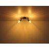 Globo OTTILIE Ceiling Light dark brown, matt nickel, 2-light sources