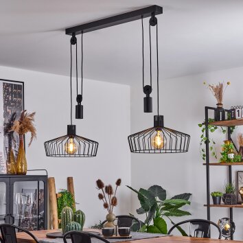 ILIHULI Pendant Light black, 2-light sources