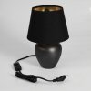 TAPONA Table lamp dark brown, matt nickel, 1-light source