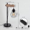 GONDO Table lamp Ecru, black, 1-light source