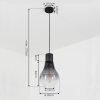 CHAUMON Pendant Light black, 1-light source