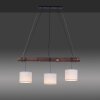 Leuchten-Direkt BARK Pendant Light Ecru, black, 3-light sources