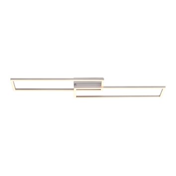 Leuchten-Direkt IVEN Ceiling Light LED brushed steel, 2-light sources