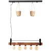 Brilliant-Leuchten BANKWOOD Pendant Light black, 5-light sources