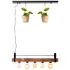 Brilliant-Leuchten BANKWOOD Pendant Light black, 5-light sources