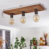 AMNICON Ceiling Light Light wood, black, 3-light sources