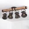 ADUARD Ceiling Light brown, black, 4-light sources