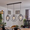 TERCEL Pendant Light dark brown, matt nickel, black, 3-light sources