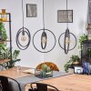 TERCEL Pendant Light dark brown, matt nickel, black, 3-light sources