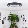 PAGE Ceiling Light LED black, white, 2-light sources, Remote control, Colour changer