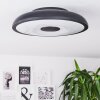 VULLY Ceiling Light LED black, 1-light source, Remote control, Colour changer