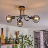 BALLIS Ceiling Light Ecru, black, 3-light sources